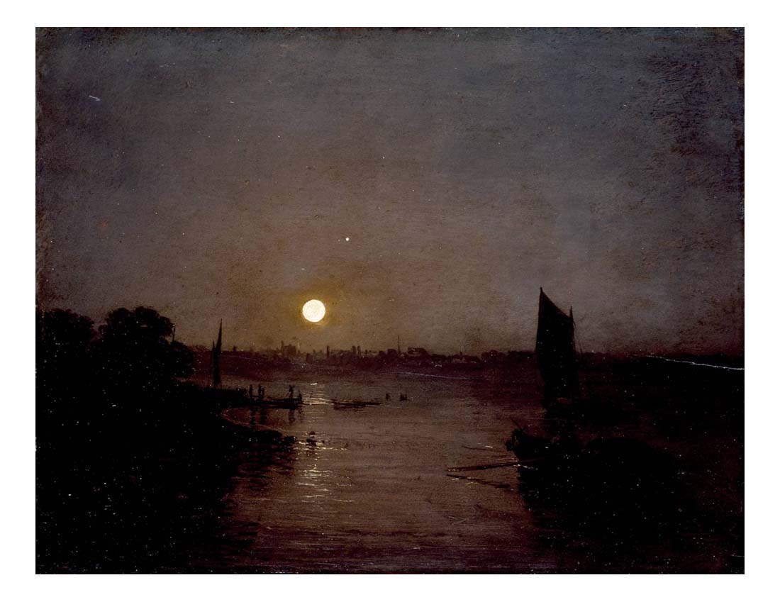 Moonlight, a Study at Millbank, 1797 by John Mallord William Turner RA
