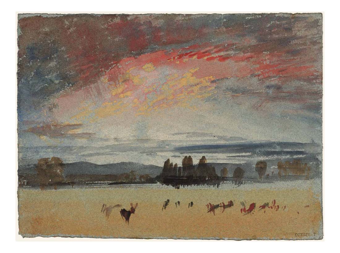 The Deer in Petworth Park, 1827 by John Mallord William Turner RA