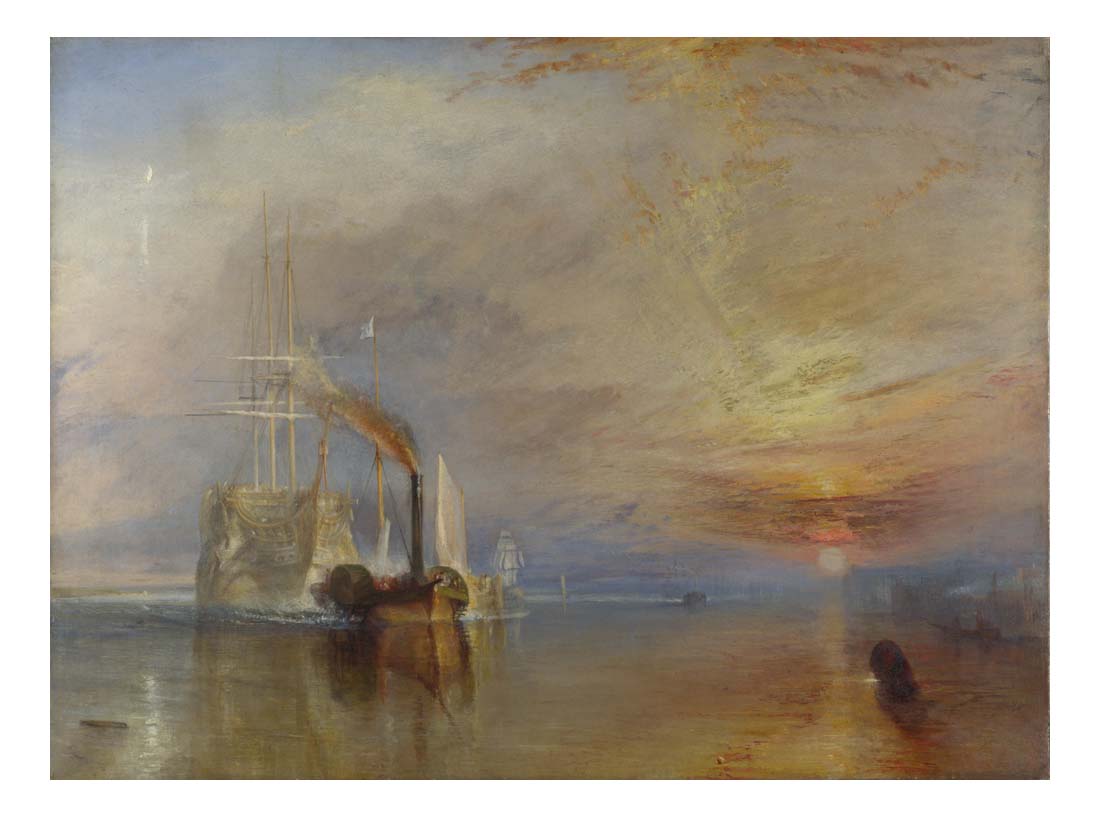 The Fighting Temeraire Tugged to Her Last Berth to be Broken up, 1838 by John Mallord William Turner RA